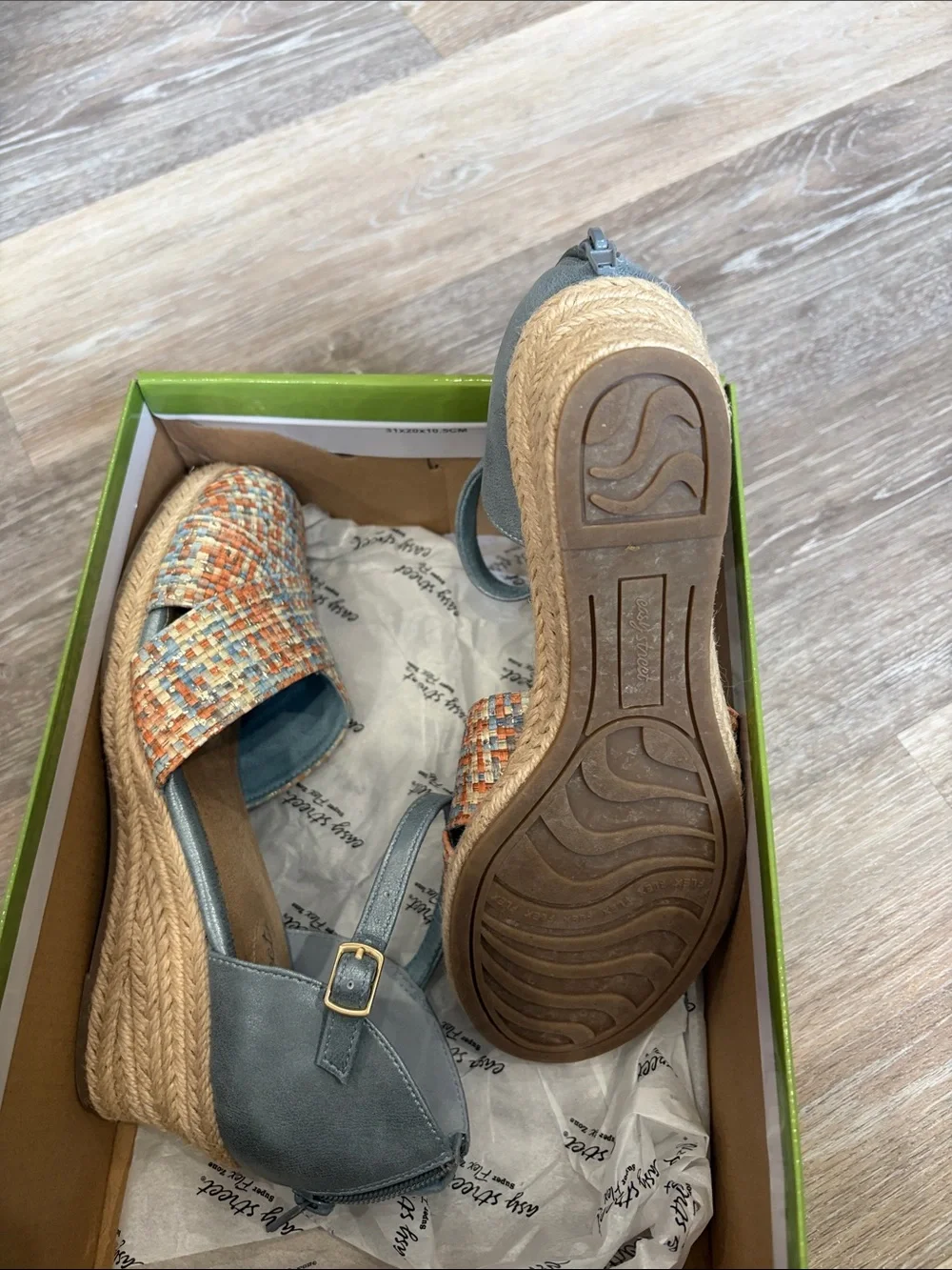 EUC EASY STREET PASTEL MULTI COAST WEDGE 6.5
